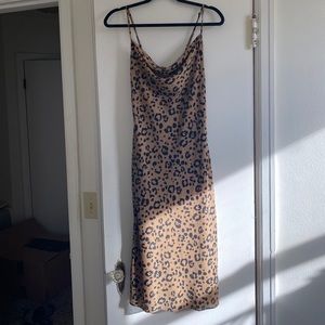 NWT Leopard midi dress